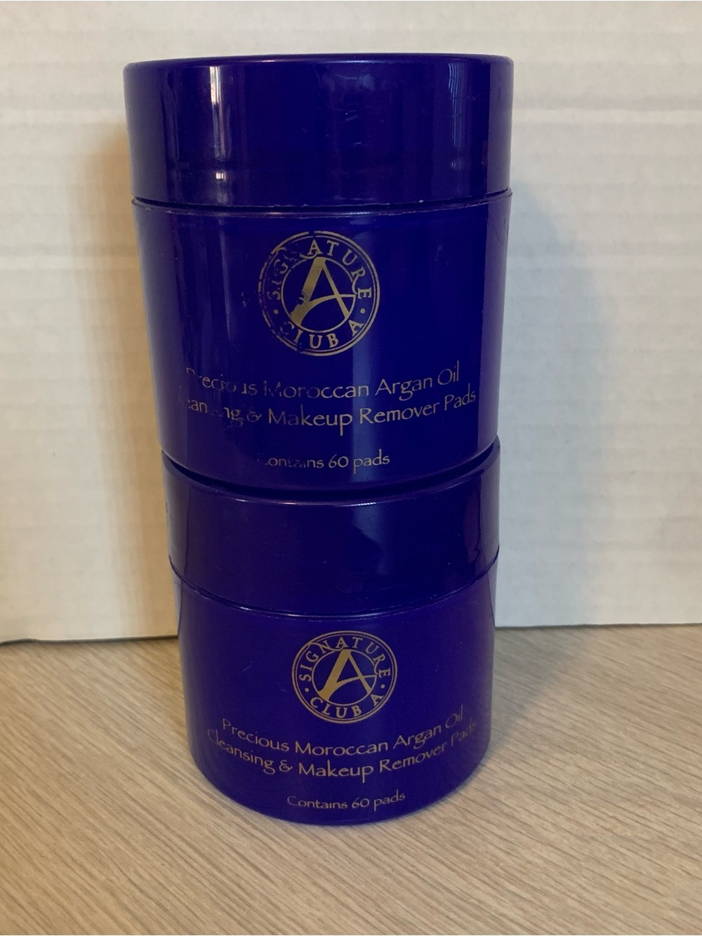 2 Signature Club A Precious Moroccan Argan Oil Cleansing Makeup Remover Pads 60